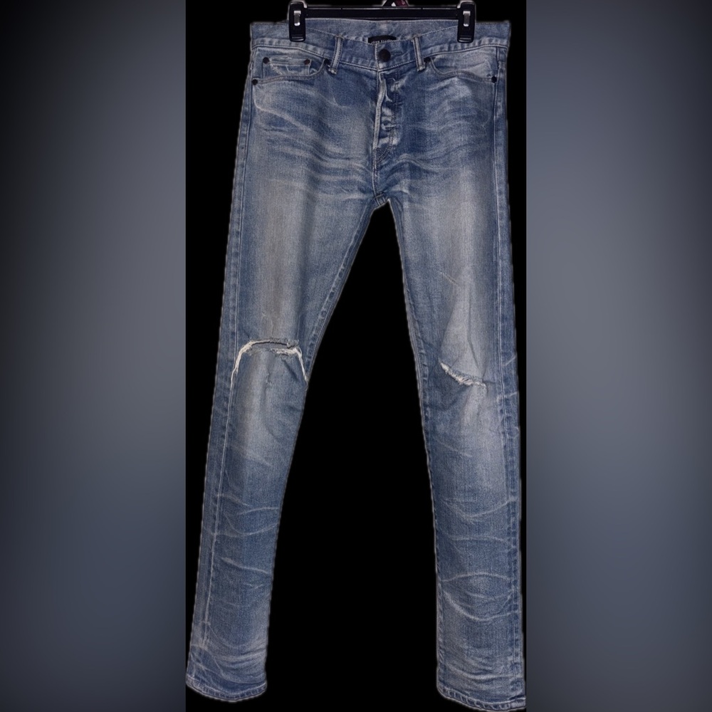 NWOT rare John Elliott 30x33.5” Japanese made selvedge denim jeans in cast 2 fit - Picture 11 of 16